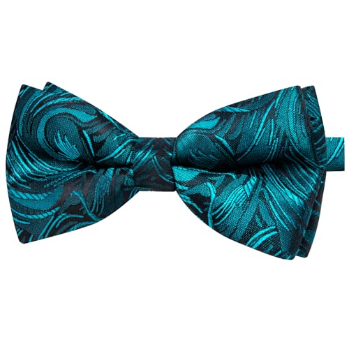 Image of YourTies Bow Ties for Men Pretied Bowties Solid Color Satin Bow Tie Formal Business Tuxedo Wedding Party Prom