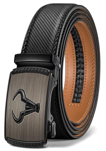 BULLIANT Men's Belt – Ratchet Leather Belt for Men Dress and Casual Pants Jeans 1 3/8