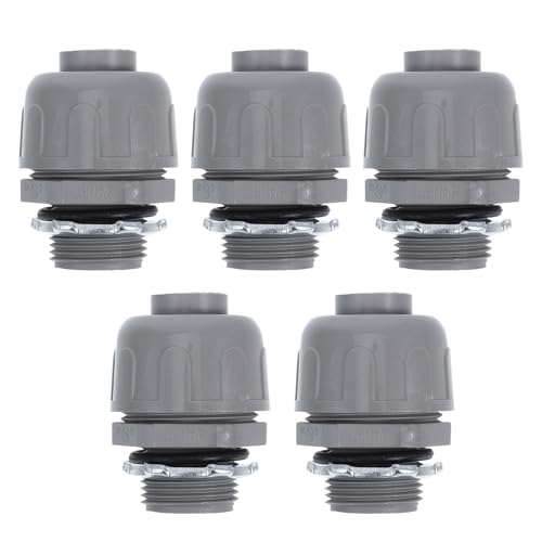 PRETYZOOM 5 Pièces Connecteur de Conduit en Pvc 3/4 Npt Résistant à L'usure Installation Facile pour Usage Résidentiel et Commercial