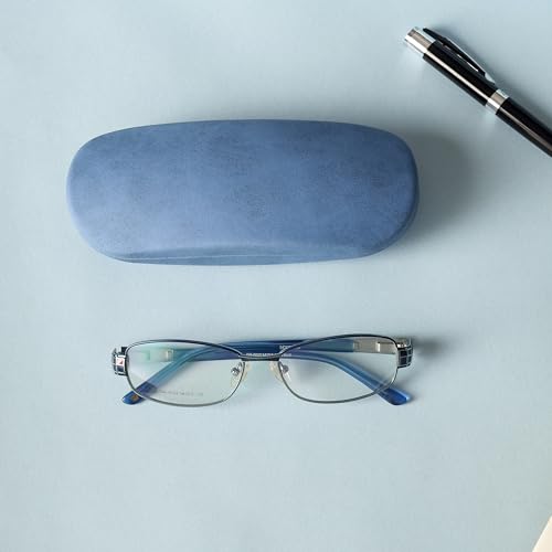 Image of VIVID Vision Unisex Adult Eyewear Specs Case Cover | Screw Driver | Free Cloth | Protect Eye Glasses | Chashma Dibbi | Spectacle Box | HINGE-SPRING | Metal | 3 IN 1