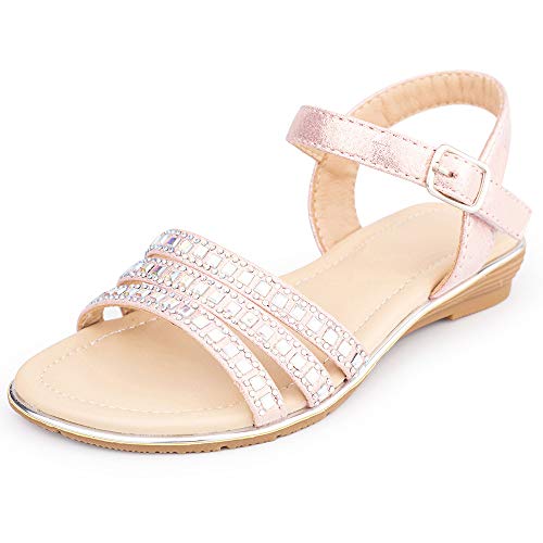 Toddler Little Big Kids Girls Party Wedding Princess Dress Sandals Platform wedge heel Sandals