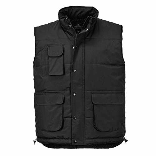 Image of Portwest Mens Classic Workwear Casual Bodywarmer Gilet Black 4XL