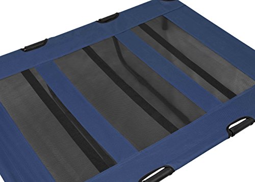 Internet's Best Dog Cot - 48 X 36 - Elevated Dog Bed - Cool Breathable Mesh - Indoor Or Outdoor Use - Raised Lifted Platform- Keeps Your Dog Cool - Large - Blue #TOP2