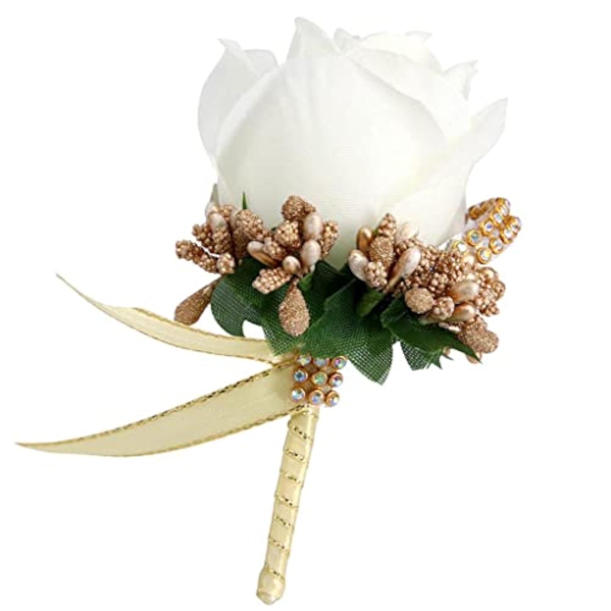 12pc Stimulation Rose Flower Brooch Pins for Weddings
