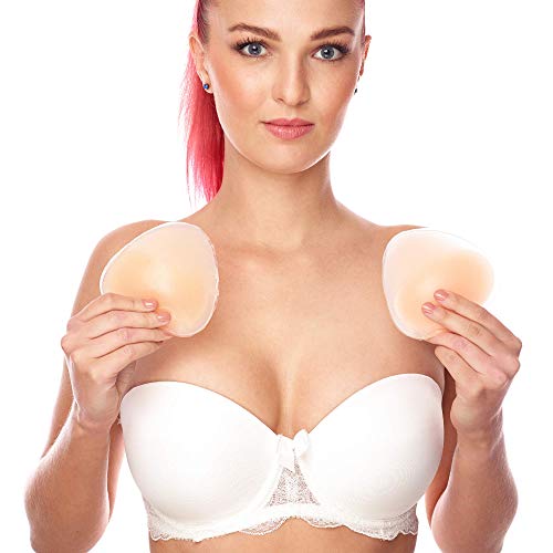 Coussinets Soutien-Gorge, Silicone étanche pour bikini pour augmenter le volume des seins 1 Taille, Push-up Rembourrage maillots de bain, Couleur peau, 130 g