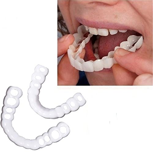 IITaozi Dentures Teeth Temporary Teeth Perfect Fake Teeth and Whitening Alternative Smile Snap Tooth for Snap on Instant & Confidence Smile