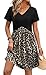 Womens Dresses Spring Summer Dress 2026 Casual Knee Length A Line Midi Work Dresses for Women with Pockets Cheetah Leopard Print L