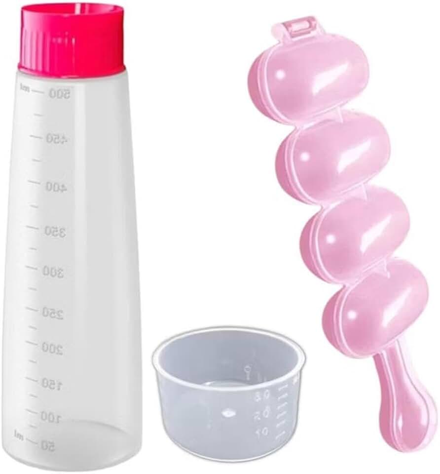 Kit Bisnaga Molhar Regar e Umedecer Bolo + Chocalho Boleador Para Brigadeiros e Docinhos