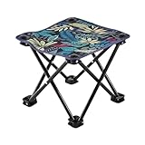 Tragbarer Klapphocker for Den Außenbereich, Camping, Zusammenklappbarer Fußhocker, Wandern, Strand, Reisen, Picknick, Angeln, Sitz, Werkzeuge, Ultraleichtes(A)