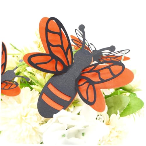 Set de 12 stickers decorativos de abejas 3D removibles miniatura 4