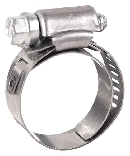 Hose Clamp, 5/8 to 1 In, SAE 8, SS, PK10