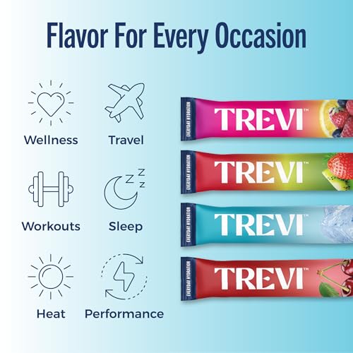 Image of TREVI Electrolytes Powder Packets, Sugar Free Hydration, Favorites 20 Pack