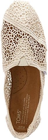 Toms Women's Classics Natural Morocco Crochet Natural Casual Shoes 7.5 Women US | Image 3