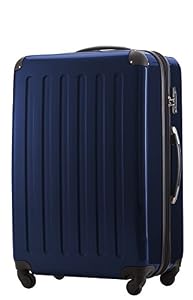 Hauptstadtkoffer Alex Expandable Hard Shell Suitcase 75 cm (119 L) with TSA Lock, Durable Travel Trolley with 4 Double Wheels, Darkblue