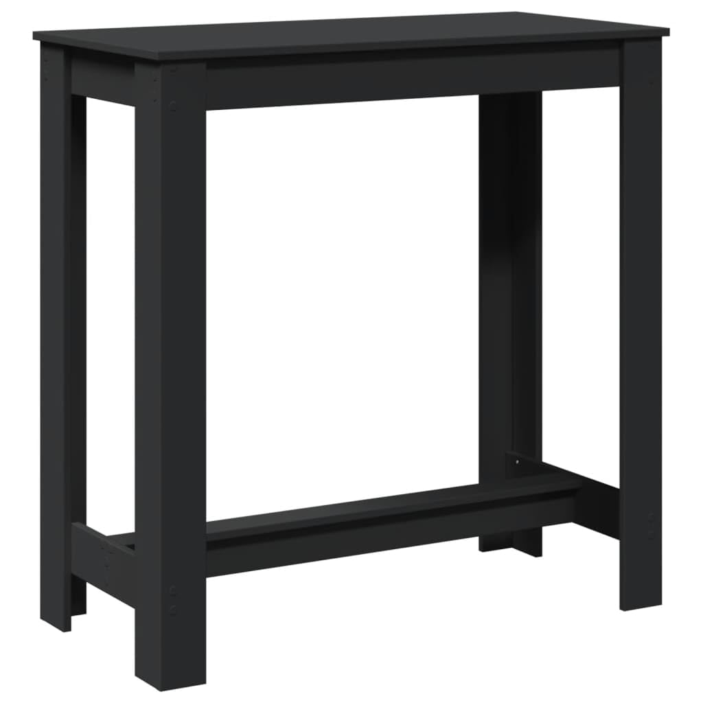 Table à manger moderne minimaliste noire en bois pour intérieur épuré