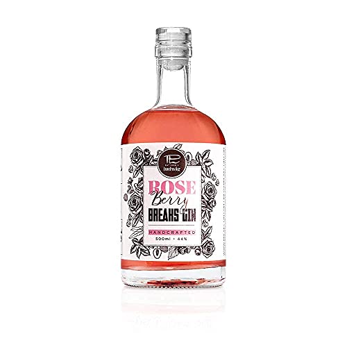 Breaks ROSE BERY Gin - Geschenk Set mit Glas + 500 ML Gin - Ausgezeichneter Gin mit Rosen, Himbeeren & Litschis - Mild… – Bild 5