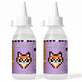 1DFAUL 200g Mosaic Tile Glue Clear, Mosaic Adhesive, Strong Bond, Fast Drying, Waterproof, Non-Toxic, Perfect for DIY Tile Art Projects &amp; Craft Enthusiasts