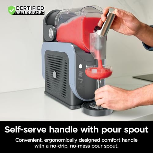 ninja fs301 professional maker with rapidchill technology 88 oz drink amp slushie machine 5 preset programs frozen margaritas frapps and more premium accents black renewed