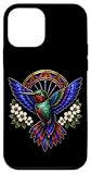 Perfetto per gli appassionati di mosaico e arte geometrica di animali e uccelli. Cattura la bellezza della fauna selvatica e dei colibrì con questo design fresco della finestra della cattedrale.