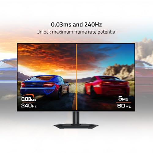Image of GIGABYTE - GO27Q24G - 27 inch W-OLED Gaming Monitor - QHD 2560 x 1440-240Hz - 0.03ms GTG - AMD FreeSync Premium, G-SYNC Compatible - HDMI, DP, Type-C - Height and Tilt Adjustable - Black