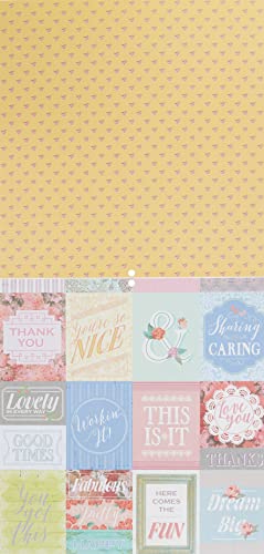 American Crafts Ps-005-00577 Card Stock Country Floral Premium Printed Cardstock Stack, 12"X12" #TOP2