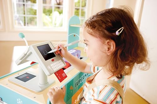 Supermarché Intelligent en Bois Hape avec ses Accessoires de Jeu