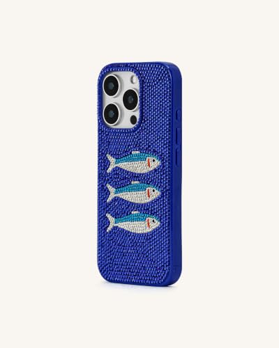 Image of JW PEI Fish Pattern Phone Case - Blue /White