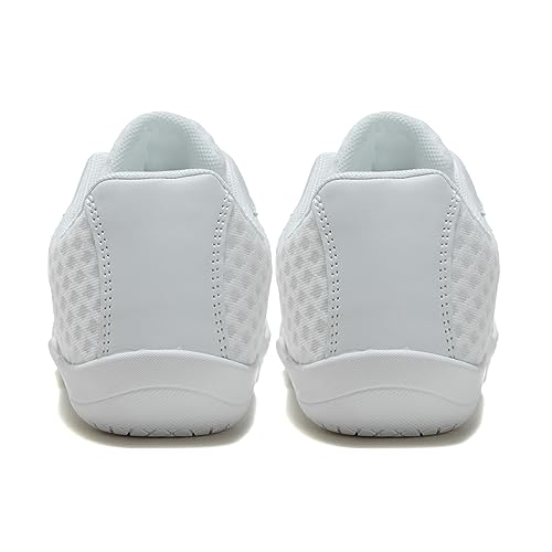 White Cheer Shoes for Girls Womens Cheer Shoes Youth Girls Cheerleading Shoes Competition Gear Dance Tennis Sports Training Athletic Comfortable Flats Breathable Soft Kids Cheer Sneakers4
