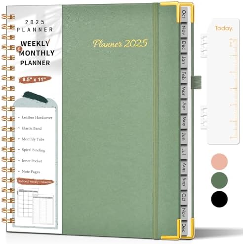 Daily & Monthly Planner For 2026 Or Anytime - ADHD Planner Two Pages Per Day, Daily Planner Undated To Increase Focus, Eliminate Overwhelm, Achieve Your Biggest Goals, 8.5'' × 11'', Black - View #7