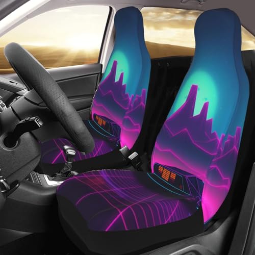 Protection de siège automobile de luxe Retrowave Pictures : l'excellence antidérapante