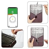 Kalimba 34 Klawiszowe Pianino Kciukowe C/B Uwaga Drewno Hebanowe Dwuwarstwowe Klawisze Kalimbas Przenośne Profesjonalne Instrumenty Muzyczne Fortepian Profesjonalny Instrument(Hollow C)