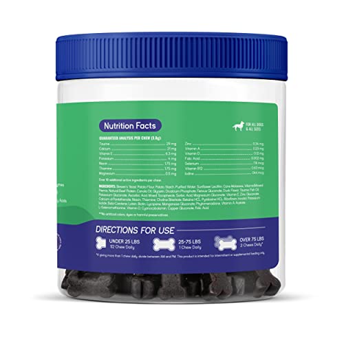 Pupgrade Daily Multivitamin For Dogs - All-In-One Supplement For Digestive, Immune, Skin And Coat Health - 32 Healthy Nutrients, Probiotic Enzymes, Omega Fish Oil, Vitamins A, C, D & E - 30 Soft Chews #TOP2