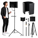 écran D'Isolation Pour Microphone, équipement D'enregistrement Studio Pliable Avec Mousse ...