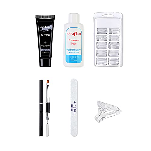 Keepfit Gel Nail Kit, Nail Builder Gel Extension Nail thickening Solution French Nail Art Equitment, 2021 New Nail Extension Builder Gel Nail Gel Kit UV Nail Art Gel Nail Tools