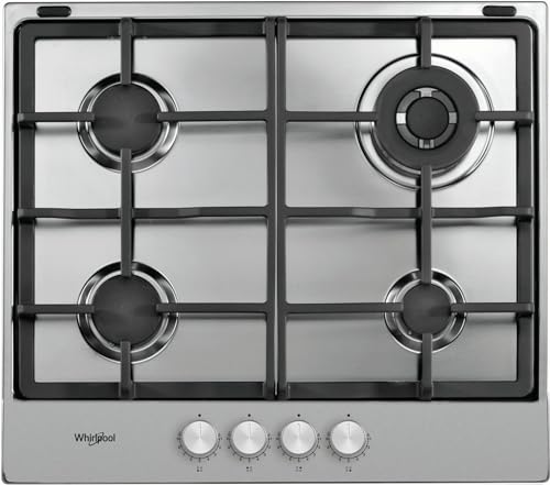 Plaque de cuisson au gaz Whirlpool 58 cm 4 feux Acier inoxydable Allumage intégré - vue 2