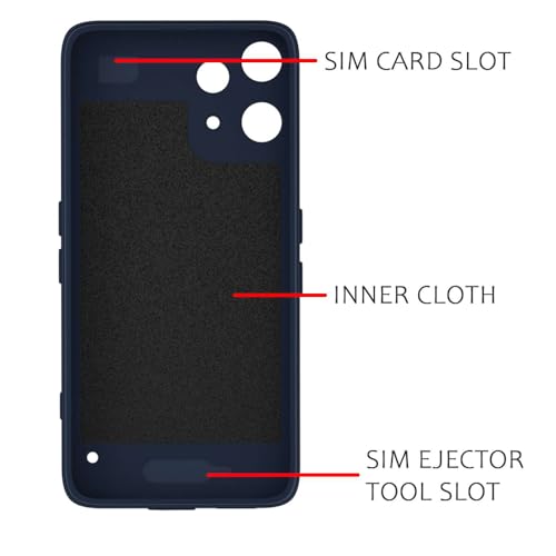 Image of Back Cover | MagFit Ring Design (Non-Magnetic) | Shockproof Case | Anti-Slip Grip | Raised Camera Edges | Slim Protective Case for Nothing Phone (3a) Lite 5G (Steel Blue)