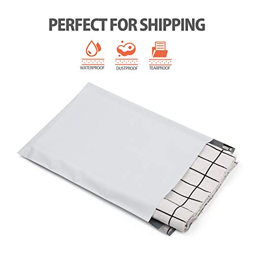 100 Pack Poly Mailers 12X15.5, White Self-Seal Shipping Bags, 2.5 Mil Thick Mailing Envelopes, Packing Bags For Small Business #TOP4