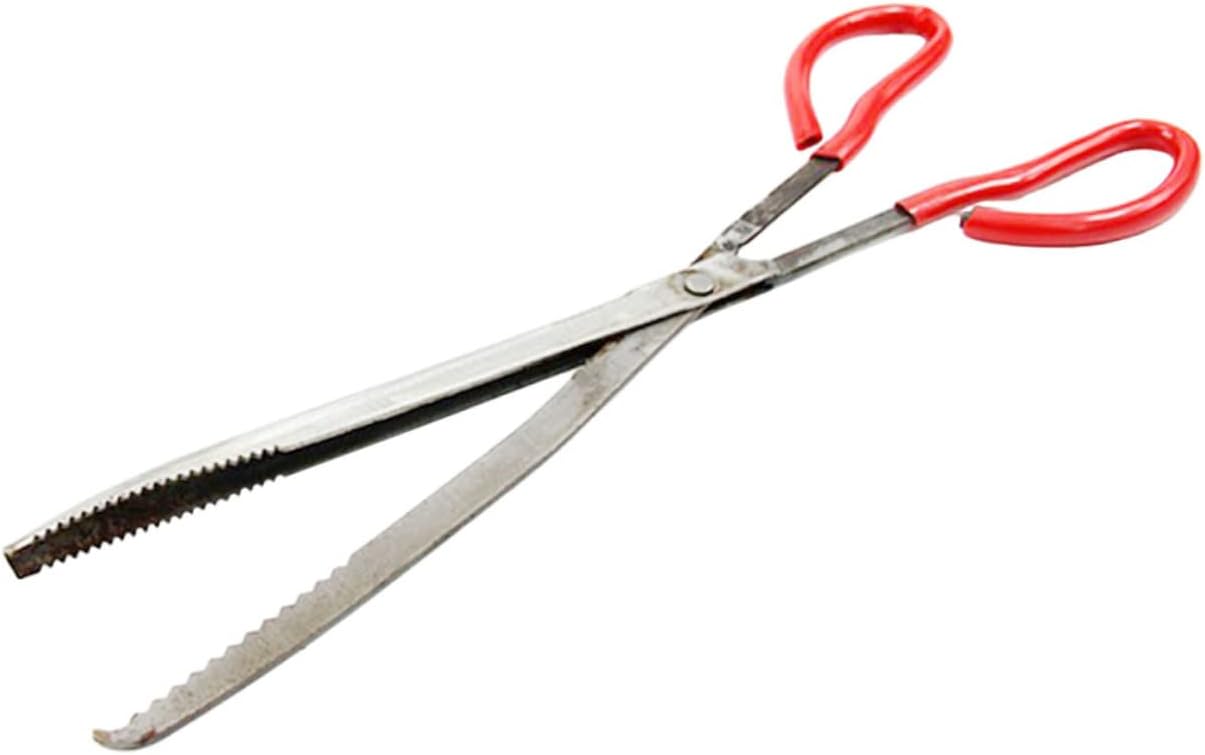 Luxshiny 1pc Reusable Non- Crab Eel Tong Metal Multi-use Gripper for Fishing Seafood and Garbage Clipping Tool for Catching Crabs Eels and Shrimp