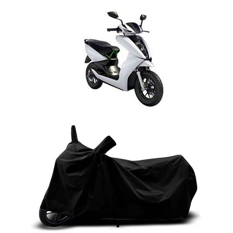 Image of DUFFEL-All Two Wheeler Bike /Scooty Body Cover Used for Ather 450 Heat Protectio /Water Resistance /UV-Rays /Birds Dropping /Scratchproof /Dust Proof /Waterproof All Variants [Black]