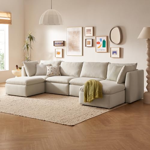mopio Oversized Modular Sectional Sofa with Fully Removable Covers and