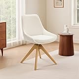 【Adaptation multi-scène】Le fauteuil est doté d'une fonction de pivotement silencieux à 360°, ce qui vous permet de vous asseoir plus librement. Qu'il s'agisse d'un appartement, d'une maison de campagne ou d'un bureau moderne en ville, ce fauteuil sera le point de mire. Vos amis reconnaîtront certainement votre vision unique.