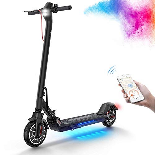 Patinete Eléctrico para Adultos conexión APP y Bluetooth,con Pantalla LED,Motor de Cubo de 350 W,Batería de Largo Alcance de 7.5 Ah,neumático Antideslizante Panal de 8.5 pulgadas,Patinete Eléctrico