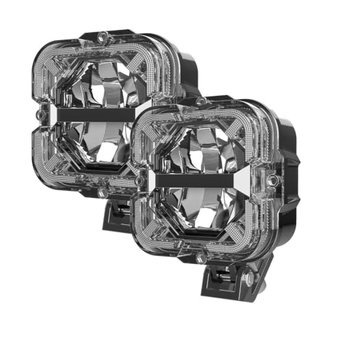 Projecteur de travail LED 24V 12V avec phare ambre DRL pour camion et SUV