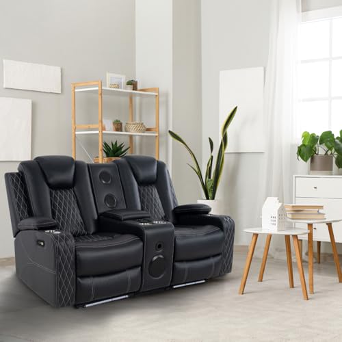 Naomi Home Chicago Power Loveseat Recliner Sofa & Home