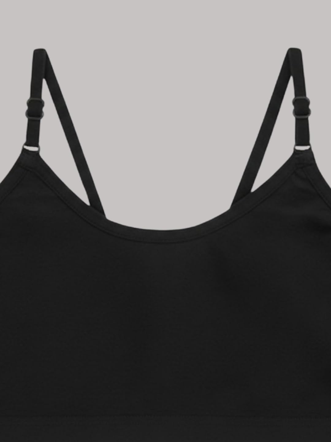 A.T.U.N. (ALL THINGS UBER NICE) Reggiseno per principianti in cotone per ragazze e adolescenti (2 pezzi), reggiseno da allenamento non imbottito con spalline regolabili, comodo abbigliamento interno