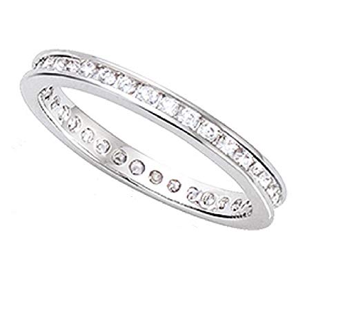 Alliance tour complet zirconium argent 925 le cadeau romantique idéal pour femme