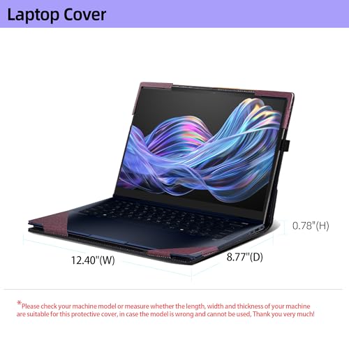 Funda para Laptop HP EliteBook X Flip G1i 14" PU Cuero miniatura 7