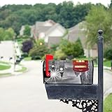 Größe: 52,6 * 45,8 cm. LONGYUU Rote Telefonzelle mit dem Big Ben Standardgröße Original Magnetic Mail Anschreiben Briefkasten 21 x 18 Zoll Mailbox Dekoration Mailbo Covers Magnetic Mailbox Covers Sommer