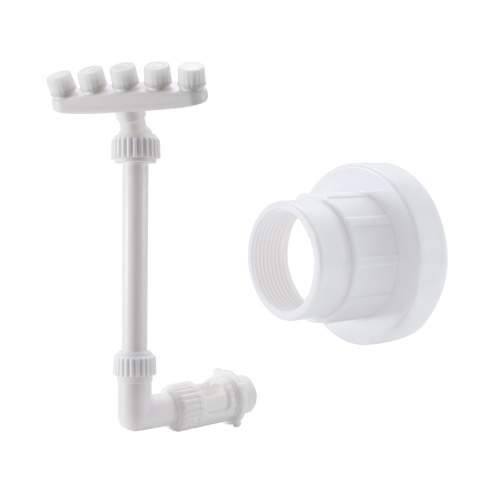 Pool Water Fountain with 5 Nozzles Adjustable Sprays Coolers Waterfall Sprayers for Fish Pond Garden Five Nozzles Sprinkler for Cooling Sprayers