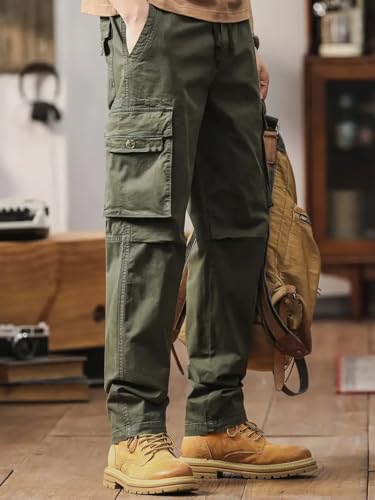 Image of TAGAS Men's Cotton Cargo Pants | Men Cargo Jogger Pant | Slim Fit Track Pants with Side Pockets | Stylish Streetwear Lower for Gym, Casual & Travel